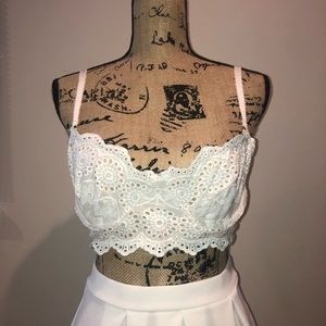 Lace lined bralette